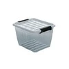 Dėžė su dangčiu Home Box Plast Team 3L/13.4x20.5x17cm permatoma/pilka