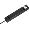 Prailgintuvas 5 lizdai 5m prancūziško tipo be jungiklio (3x1.5mm) Rebel juodas