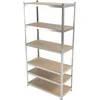 Regał Lentyna Presuojama metalinė lentyna, 6 lentynos, 222 × 110 × 50, 175 kg, cinkuota