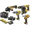 akumuliatorinių įrankių rinkinys Combo Li-Ion 18V/3x5.0Ah, Dewalt [DCK428P3T-QW] DCD796 + DCF894 + DCG405 + DCH273