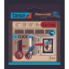 Tesa Rzep Lipnios vidinės „Velcro“ juostelės, 4 poros, ilgis 60 mm:20 mm, baltos
