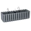 Balkono vazonas su automatiniu laistymu Prosperplast Boardee Fencycase W DDEF600W-405U, pilkas