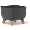 Prosperplast gracia square 24 cm antracito spalva