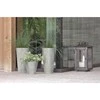 Prosperplast Lauko plastikinis vazonas TUBUS SLIM BETON, su įdėklu, pilkos sp., 30 x 57 cm