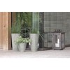 Prosperplast Lauko plastikinis vazonas TUBUS SLIM BETON, su įdėklu, pilkos sp., 40 x 76 cm