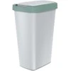 Prosperplast Šiukšliadėžė COMPACTA Q - šviesiai žalia / popiel 45l Keden