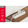 Przedłużacz 5 gniazd 3m typu niemieckiego bez przełącznika (3x1,5mm) Rebel balta