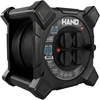 Przedłużacz bębnowy kwadratowy linija hand pro; 4x2p+su; ip44; 16a; h07rn-f; 3×2,5; 40m; schuko; juoda