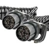 Amio Profesionalus spiralinis priekabos laidas 2x 15 PIN 5m 24V