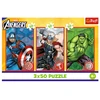 Trefl Dėlionė 3x50 vnt. - Marvel