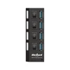 HUB USB 3.0 4 prievadų Rebel