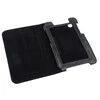 QUER Juodas dėklas, skirtas Samsung Galaxy Tab P3100 (natūrali oda)