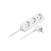 Rebel elektros tinklo ilgintuvas 3 lizdai 1.5m - 3x1 Baltas
