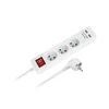 Rebel elektros tinklo ilgintuvas 3 lizdai + 2 USB lizdai su jungikliu 1.5m