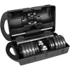 REBEL ACTIVE Adjustable dumbbells in a case 15 kg with a bar