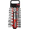 Zestaw Rinkinys 20 galvučių rinkinys, CRV, 1/2", 8-32 mm, prailginimas, proline