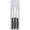 "Victorinox" 3 peilių rinkinys 6.7113.3 (juodas)