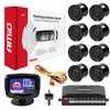 Parkavimo pagalbos sistema LED-GRAF, 8 juodi jutikliai 22 mm AMIO-01559