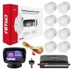 Parkavimo jutiklių rinkinys LED-GRAF, 8 balti jutikliai 22 mm AMIO-01600