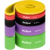 TPE mankštos juostų rinkinys - Power Band PTs-1, 4-55 kg, 5 TPE juostos, REBEL ACTIVE