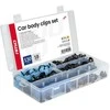 Automobilinių tvirtinimo kaiščių ir segtukų rinkinys, 148 vnt. AMIO-04741