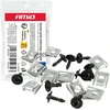 Rinkinys śrubek i blaszek montażowych 18 mm ? 5 mm 10kpl amio-05032