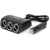 Trijų lizdų cigarečių uždegiklio prailgintojas 12/24V 120W 80 cm AMIO-04359