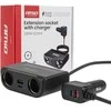 Lizdo skirstytuvas 12/24V su USB-C USB-A QC3.0 PD3.0 120W AMIO-04837