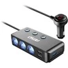 Išplėtimo lizdas su voltmetru, USB ir USB-C 12–24 V, AMIO-03781