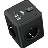 Plastrol Rozgałeźniki 4x2p+Z oraz 2xUSB-A , 1xuSB-C Schuko , KEL
