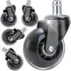 Retoo RTO 5x kółka do fotela obrotowego mocne kauczukowe gumowe silikonowe 10mm or1204
