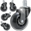 Retoo RTO 5x kółka do fotela obrotowego mocne kauczukowe gumowe silikonowe 10mm or1204