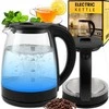 Retoo Virdulys, Elektrinis stiklinis virdulys su LED apšvietimu, 1,7 l, temperatūros reguliavimas, 2200 W - or1296