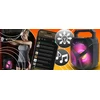 RTO Nešiojamas belaidis bluetooth garsiakalbis boombox rgb usb tf kortelė aux 400w