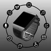 Smartwatch Išmanusis laikrodis Išmanusis laikrodis su lenkų meniu, SIM kortelė, SD kortelė, IPS LCD ekranas, skambučiai