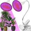 RTO Lampa do wzrostu roślin 200 led panel do uprawy klips 20w e27 gwint ruchoma -e563