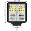 RTO Lampa robocza halogen led 177w szperacz naświetlacz wodoodporna 38 diod