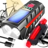 RTO Lampka rowerowa solarna światło przód tył led na rower kierownicę + klakson er1034