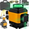 RTO lazerinis krzyżowy poziomica laserowa statyw 4d 16 linii 25m dėklas 2xaku