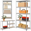 RTO Lentyna metalowy magazynowy 2w1 5 półek garażowy 180x90x40cm 750kg-or1116
