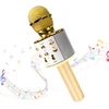 Ausinės RTO Mikrofonas karaoke belaidis bluetooth głośnik 2 auksinė e114