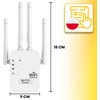 RTO Mocny wzmacniacz sygnału wifi 4-anteny 300mb/s 2.4 ghz repeater zewnętrzny - er1046