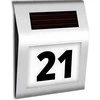 Podświetlany Šviečiantis namo numeris su saulės energija varomas LED lempos metalinis numerio ženklas