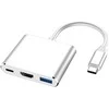 Przejściówka Adapteris 3in1 USB-C 4K HDMI šakotuvas USB 3.0 -E379