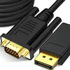 Planšetė RTO Przejściówka adapter displayport do vga konwerter -e375