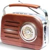Radio FM radijas radijas su „Bluetooth“ / FM radijas su „Bluetooth“ raudonas