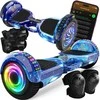 RTO Riedlentė elektrinė hoverboard 6,5' cala deska bluetooth głośniki 250w - mėlyna e031-1
