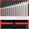 RTO Rinkinys plokščių dvikilpių veržliarakčių / combination spanner set