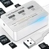 Rozdzielacz 7in1 USB šakotuvo kortelių skaitytuvo adapteris SD micro greitas skirstytuvas