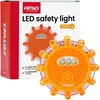 Akumuliatorinis LED avarinis šviestuvas su žibintuvėlio funkcija, 12 SMD + 3 SMD, 650 mAh AMIO-04829